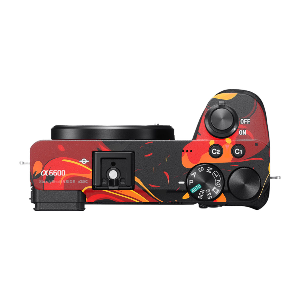 Lava Burst Sony A6600 Camera Skins