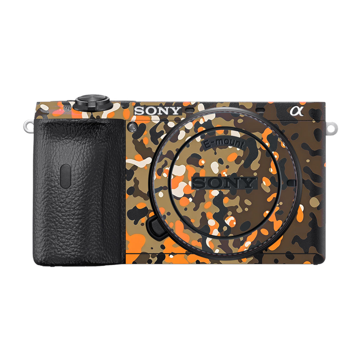 Orange Brown Spot Sony A6600 Camera Skins