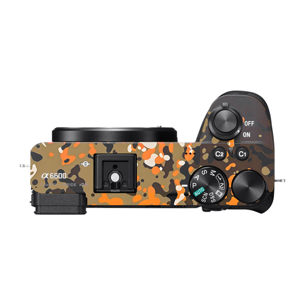 Orange Brown Spot Sony A6600 Camera Skins