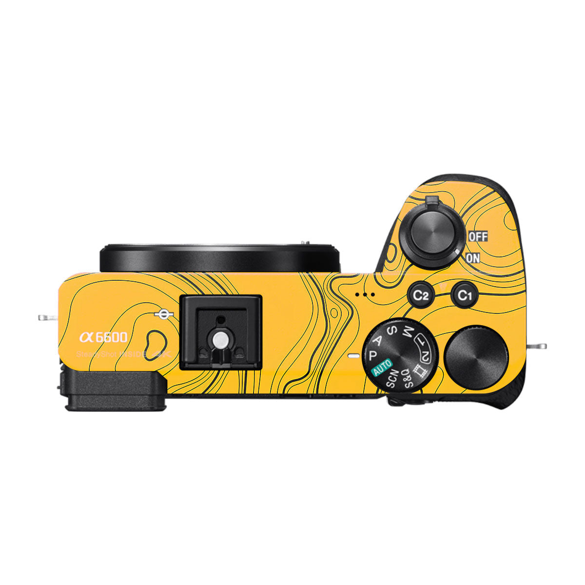 Topographic Map Pattern Sony A6600 Camera Skins