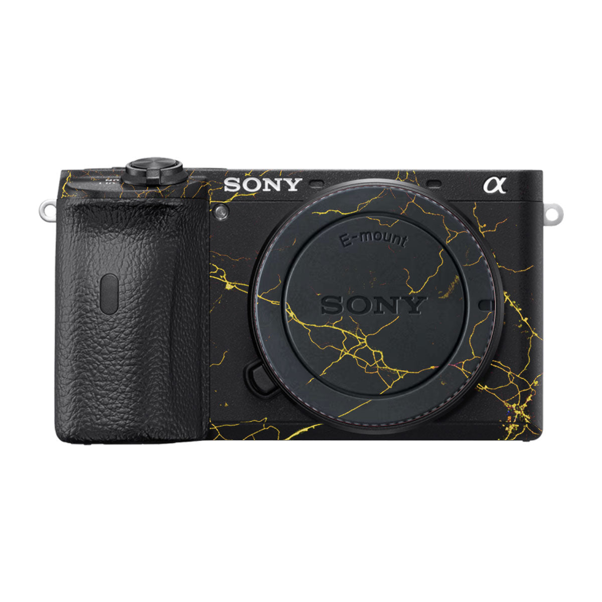 Electric Gold Veins Sony A6600 Camera Skins