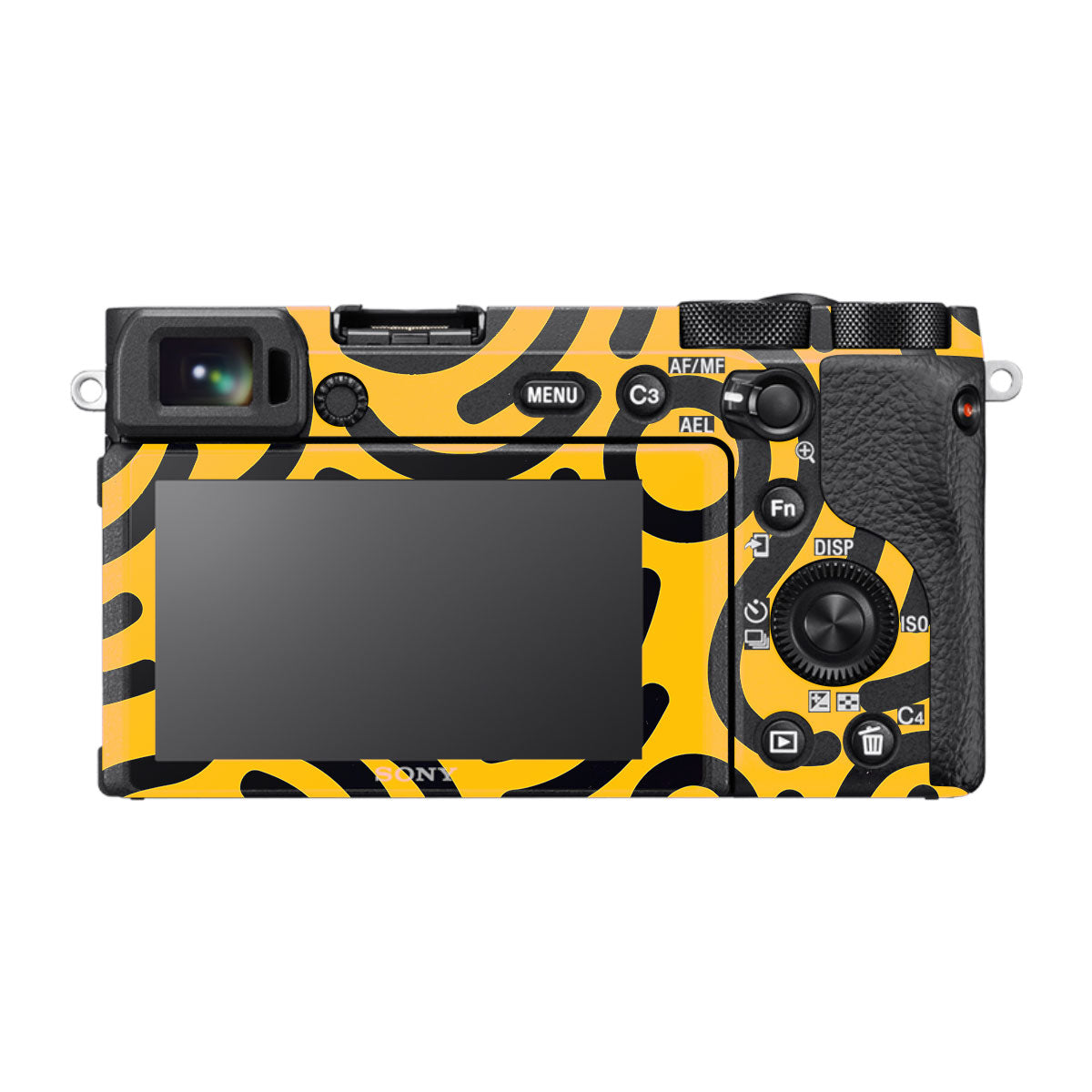 Minimal Yellow Wave Sony A6600 Camera Skins