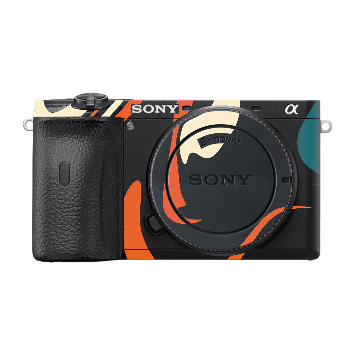 Mid-Century Abstract Swirl Sony A6600 Camera Skins