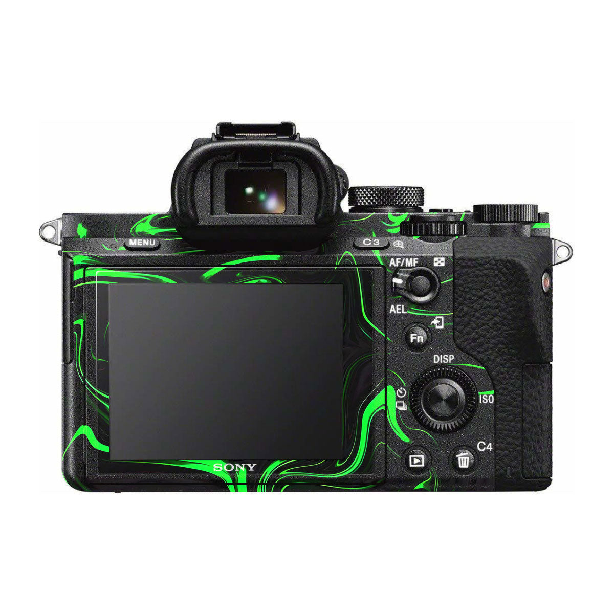 Green Liquid Pattern Sony A7S II Camera Skins