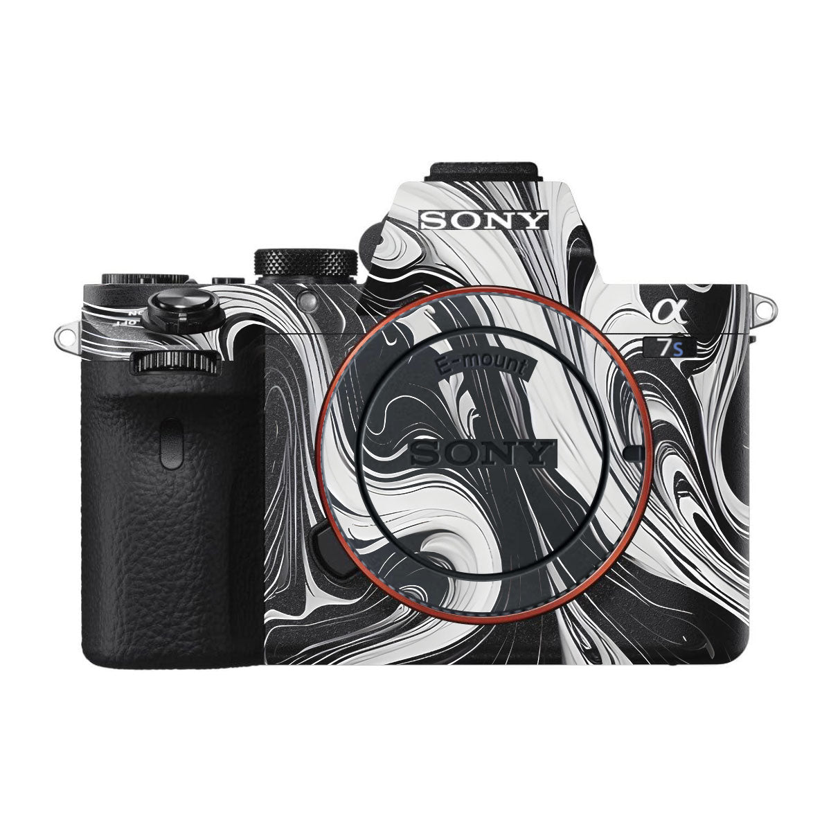 Black and White Marble Sony A7S II Camera Skins