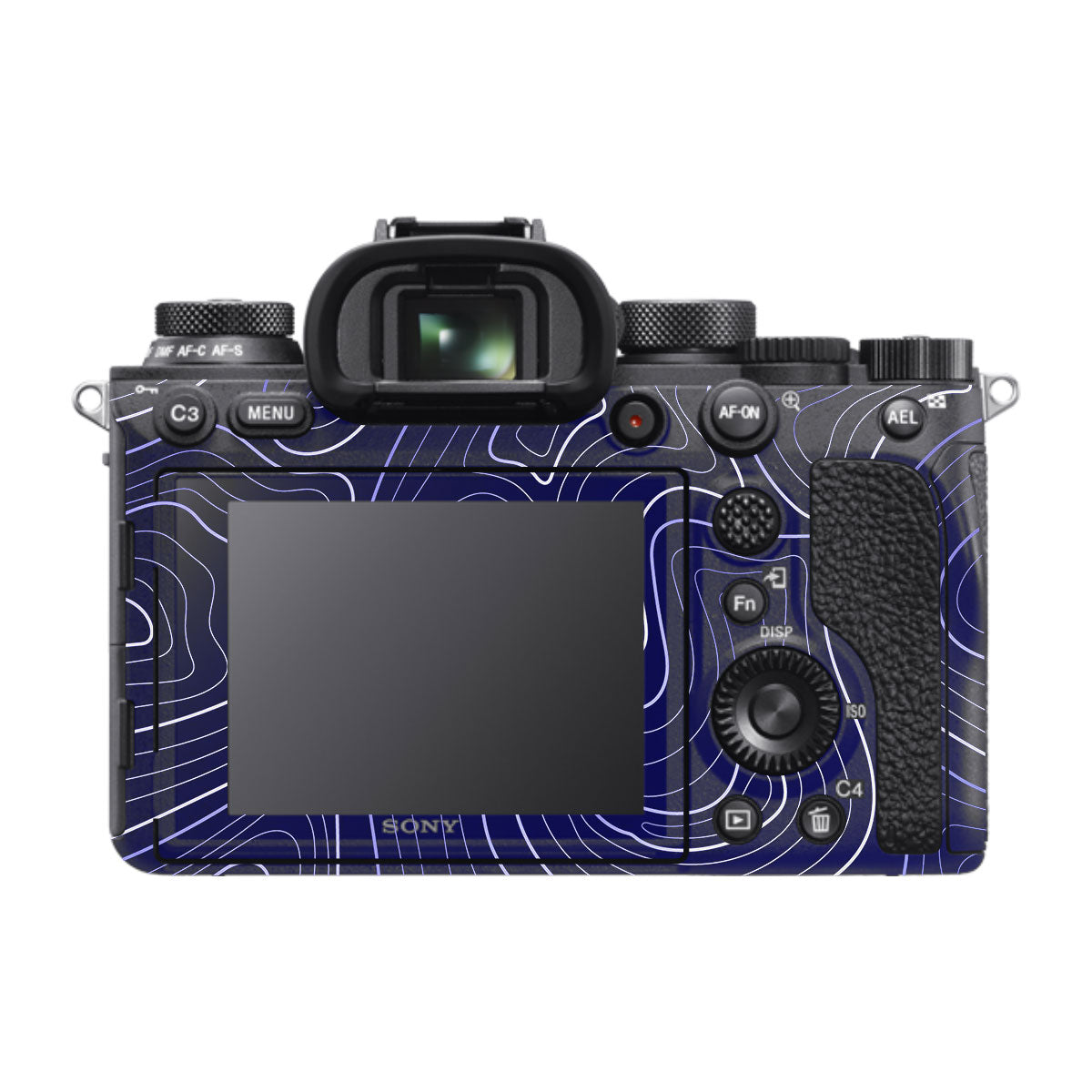 Deep Blue Contour Sony A9 Camera Skins
