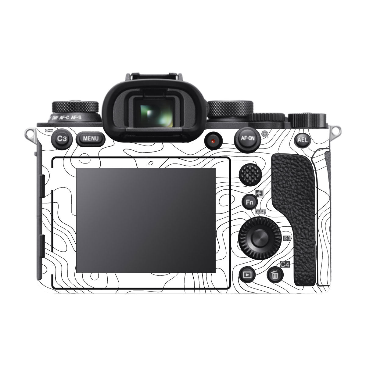White Contour Design Sony A9 Camera Skins