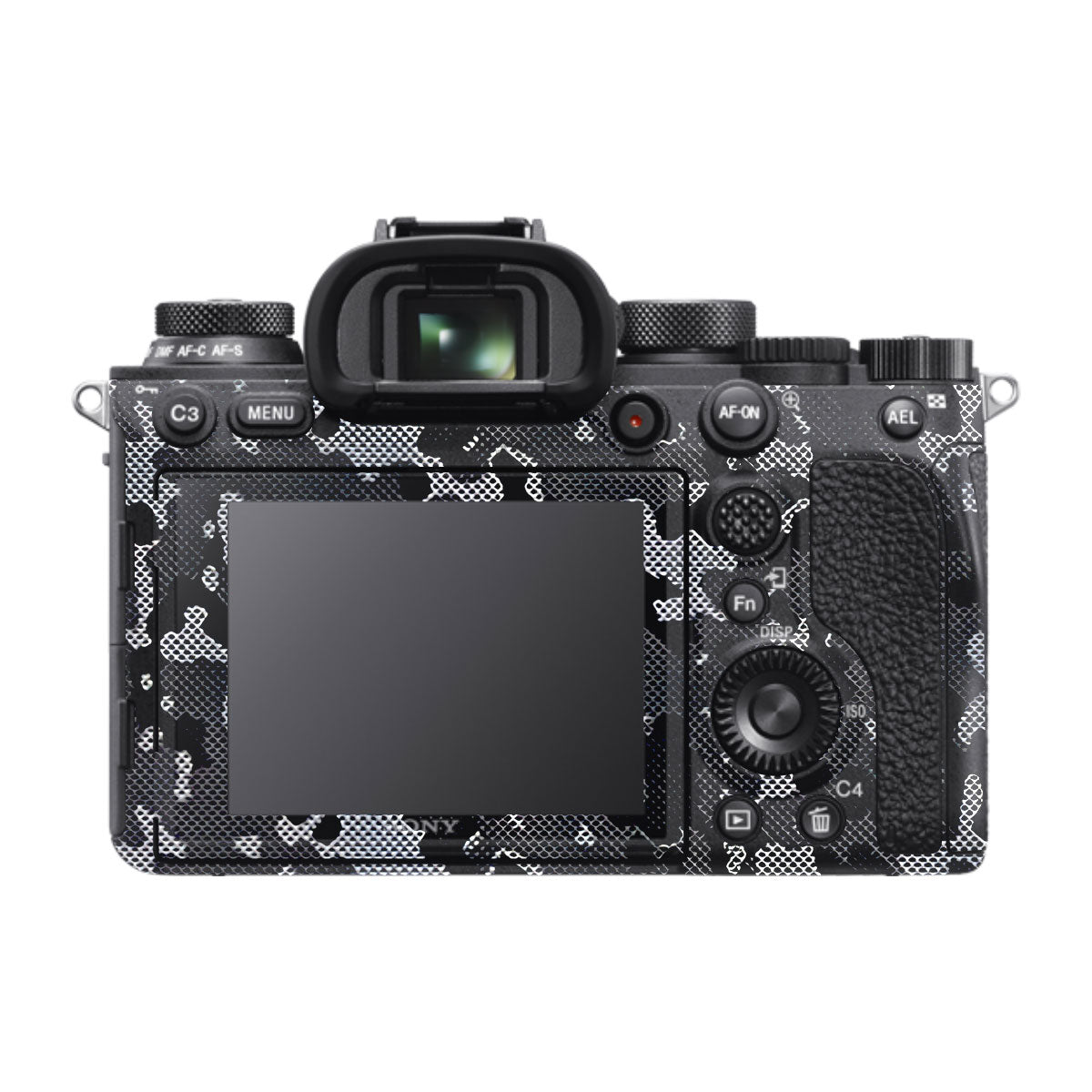 Stealth Grey Camo Sony A9 Camera Skins