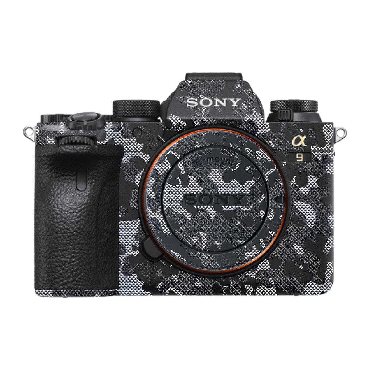 Stealth Grey Camo Sony A9 Camera Skins
