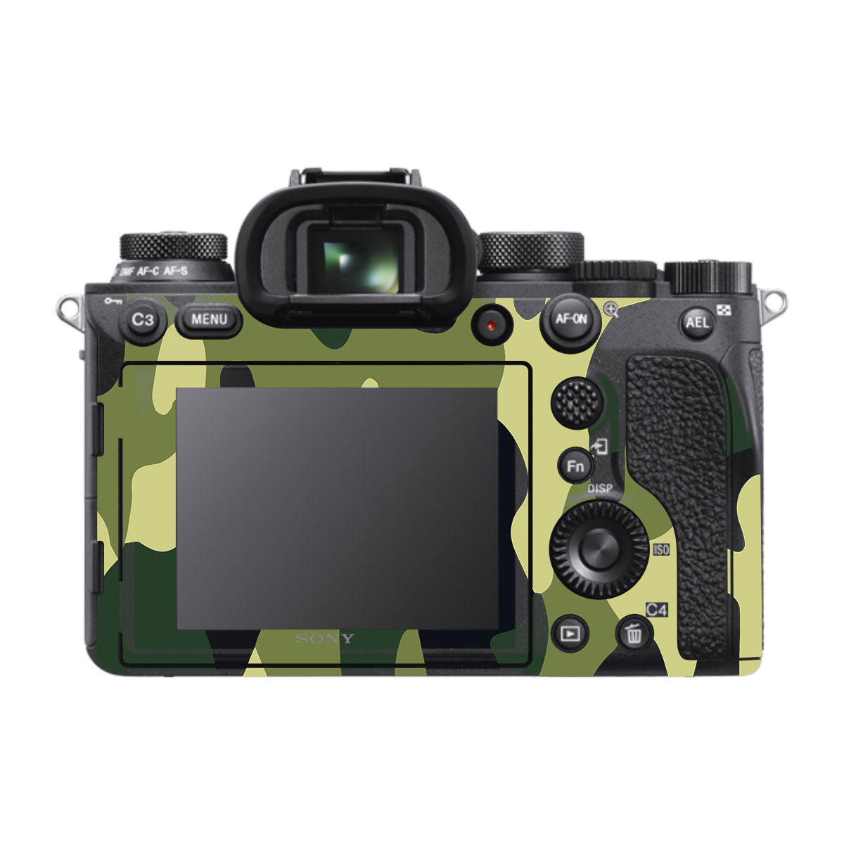 Forest Green Camo Sony A9 Camera Skins