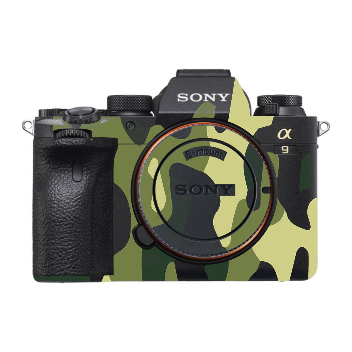 Forest Green Camo Sony A9 Camera Skins