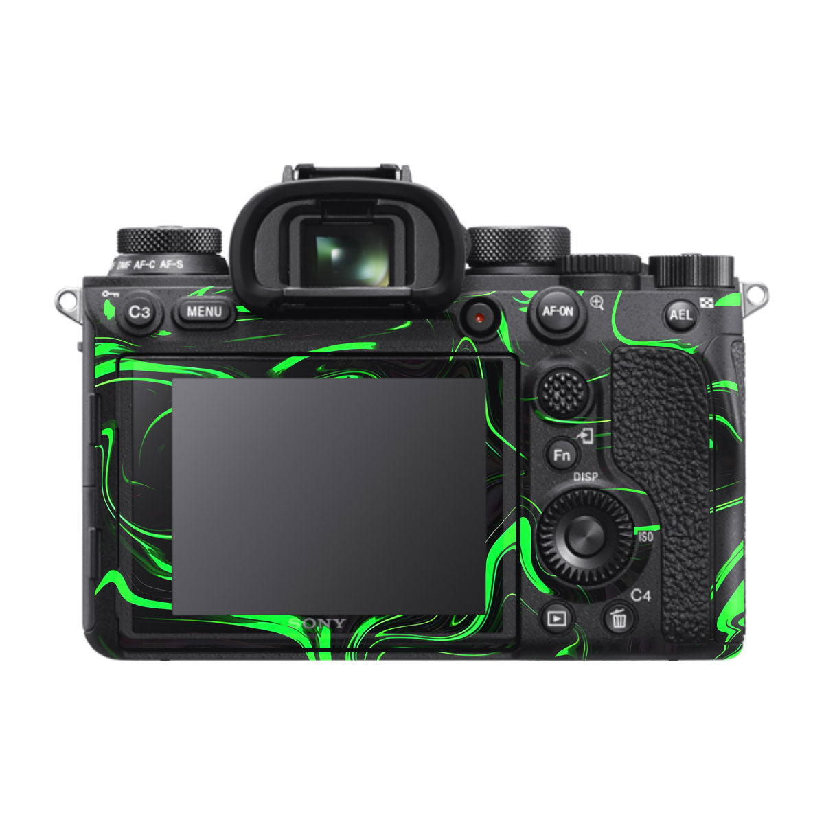 Green Liquid Pattern Sony A9 Camera Skins