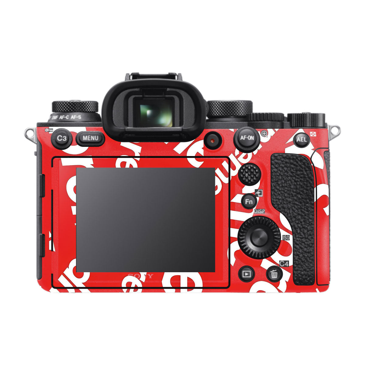 Supreme Red Sony A9 Camera Skins
