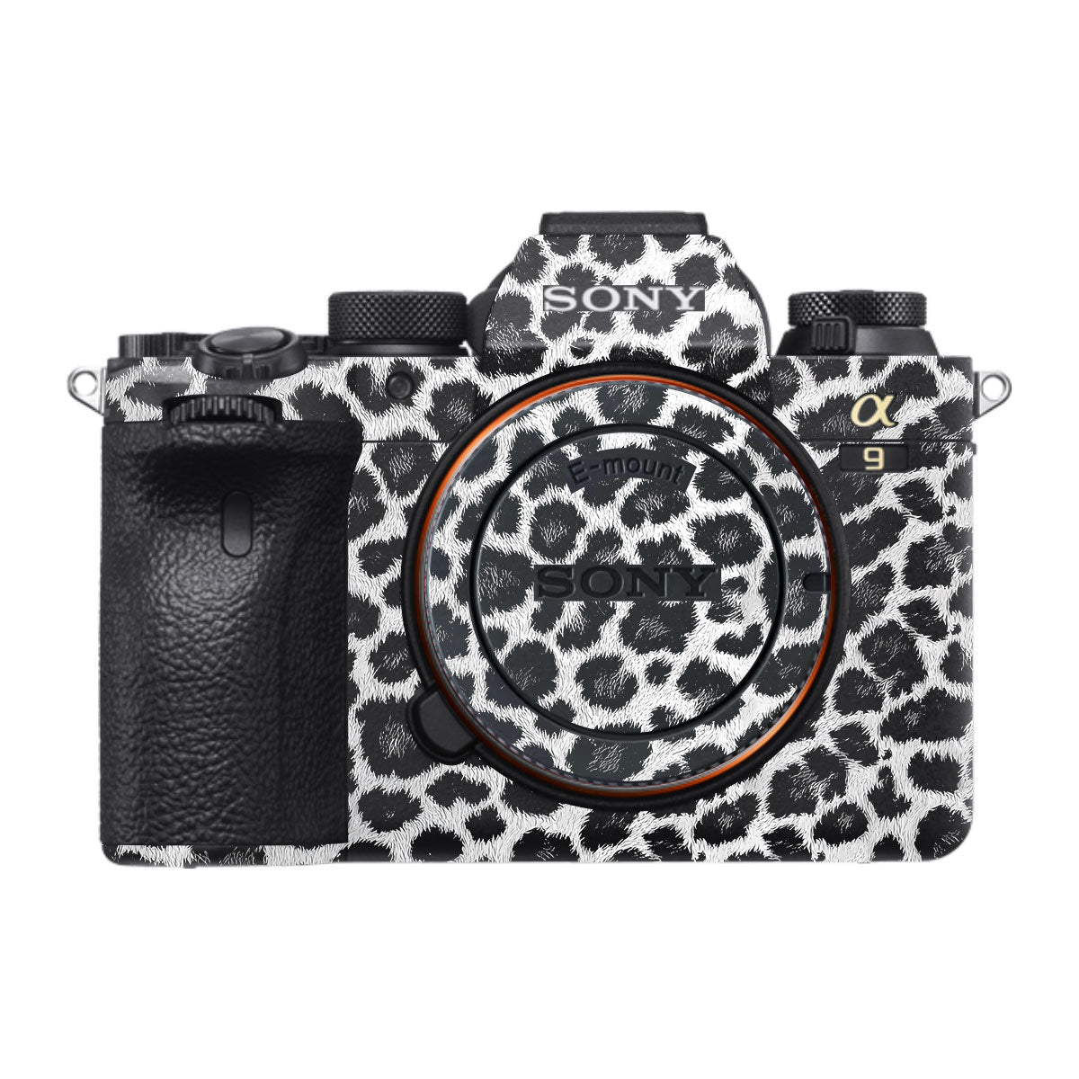 Snow Leopard Spots Sony A9 Camera Skins