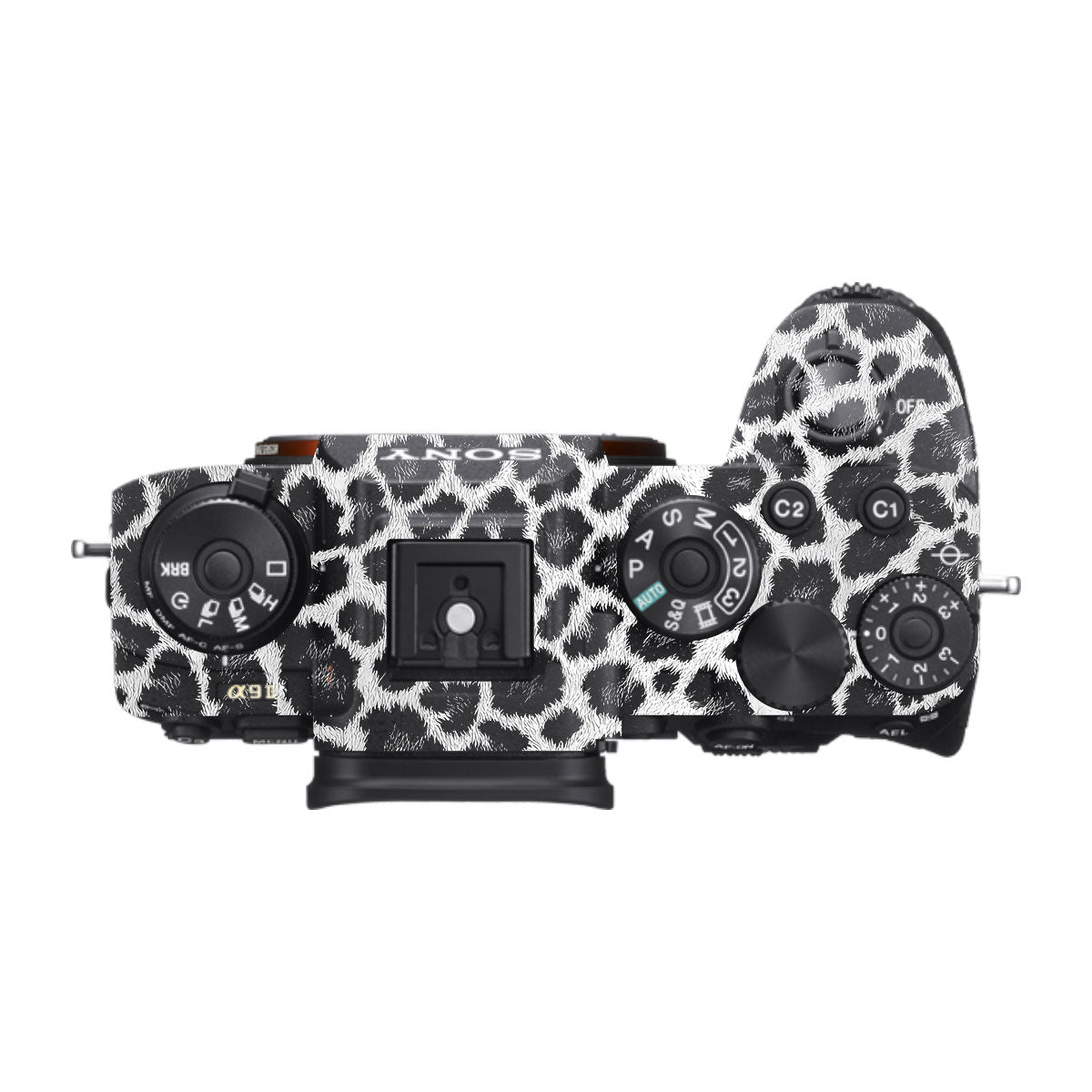 Snow Leopard Spots Sony A9 Camera Skins