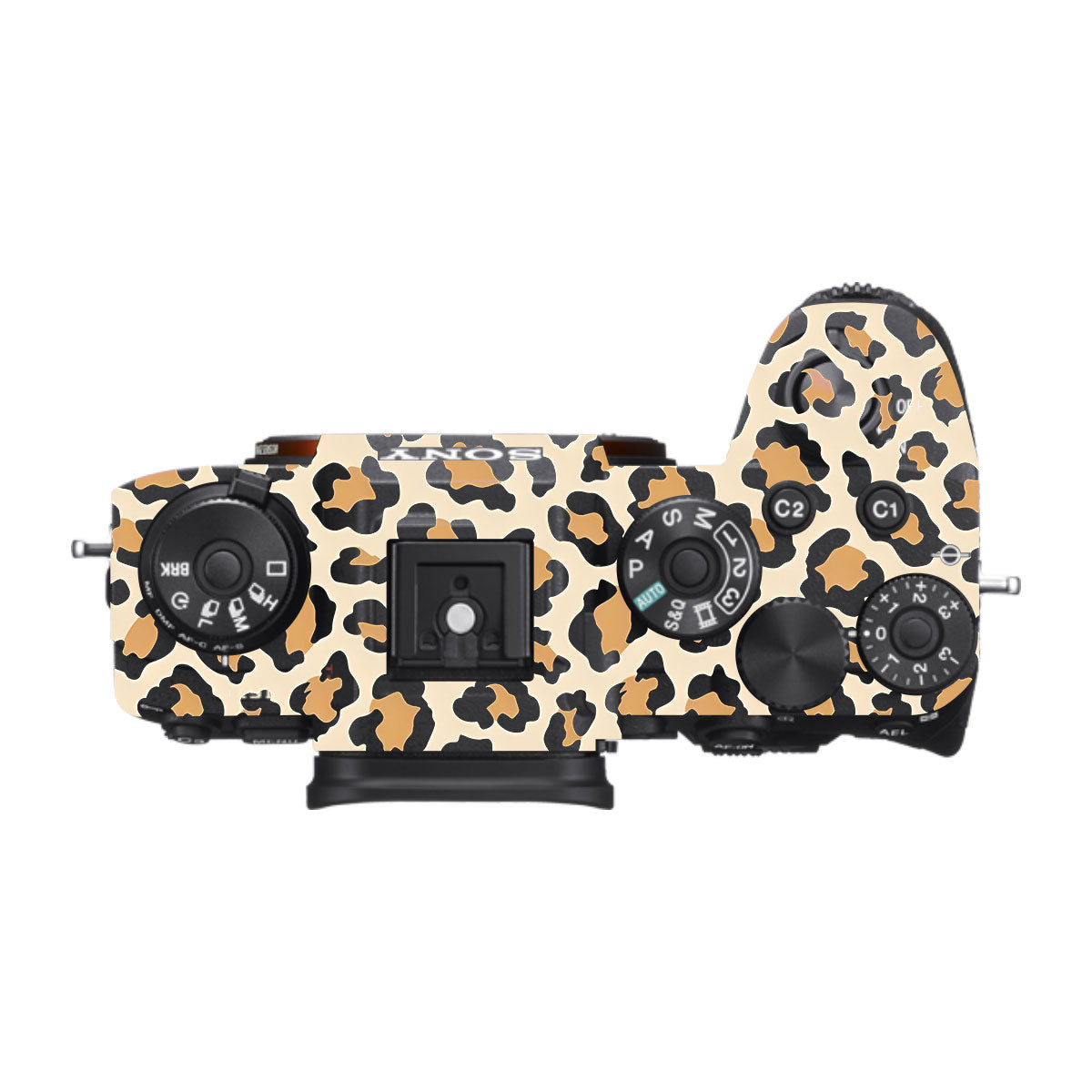 Sandy Leopard Spots Sony A9 Camera Skins