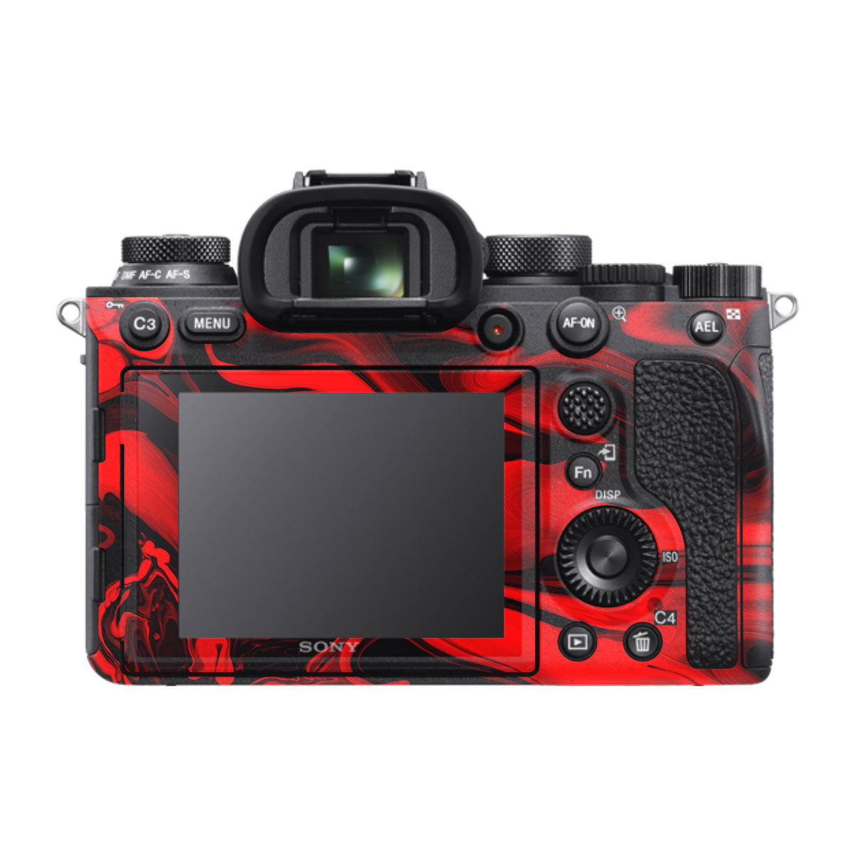 Red Lava Flow Sony A9 Camera Skins