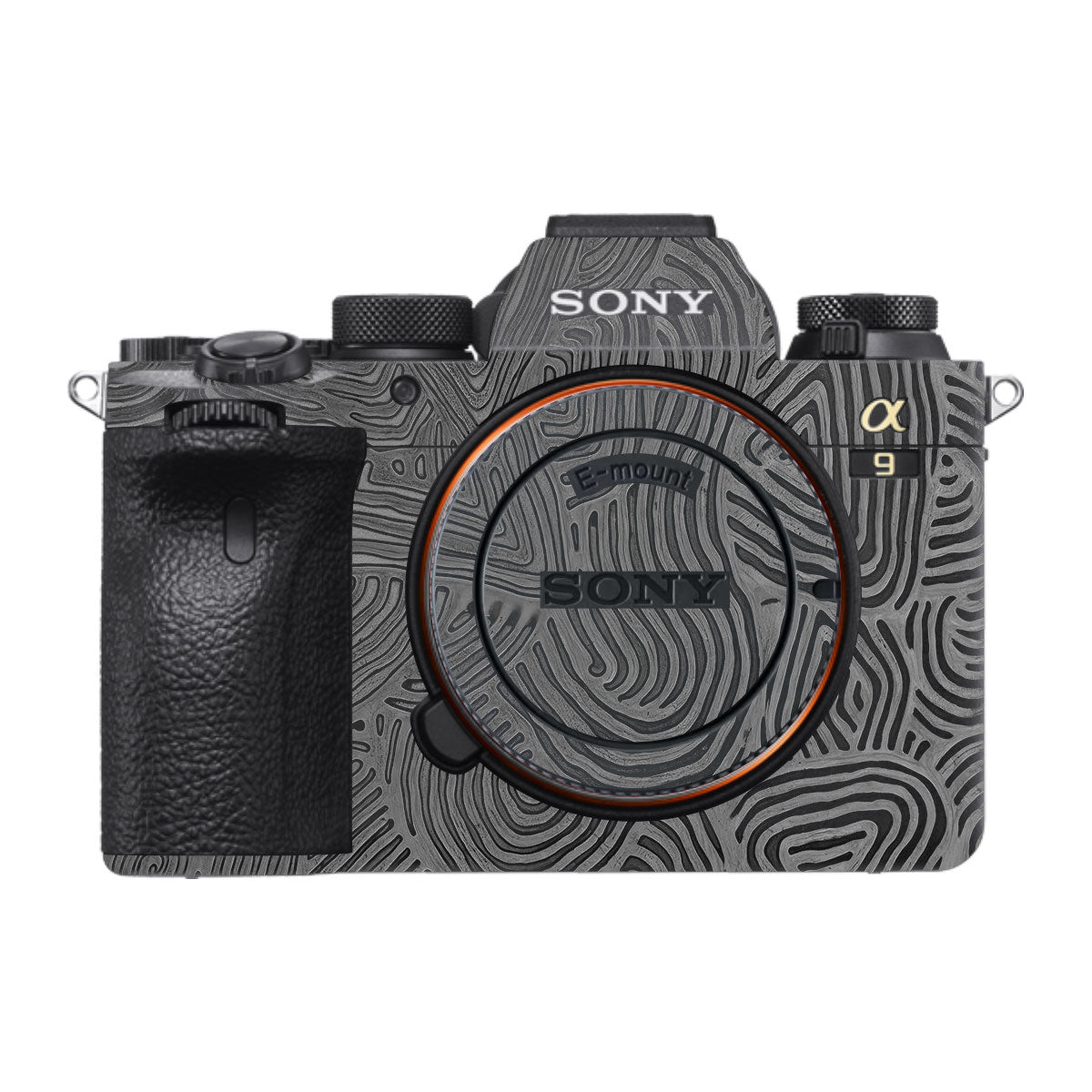 Monochrome Line Maze Sony A9 Camera Skins