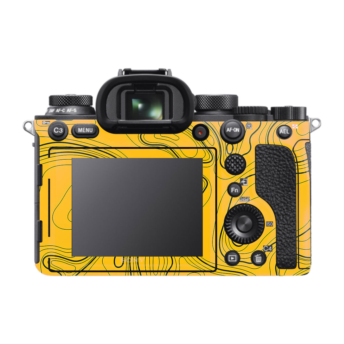 Topographic Map Pattern Sony A9 Camera Skins