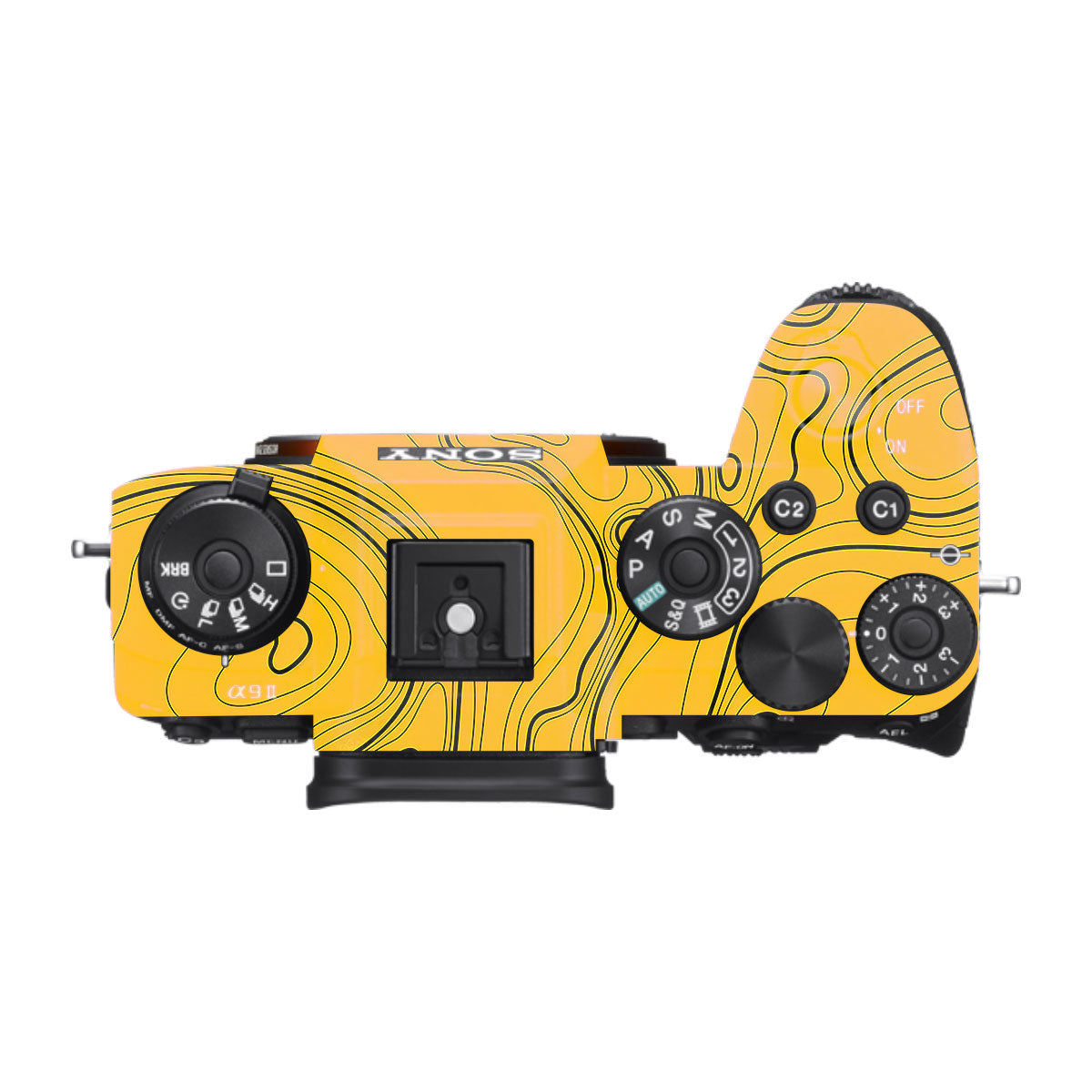 Topographic Map Pattern Sony A9 Camera Skins