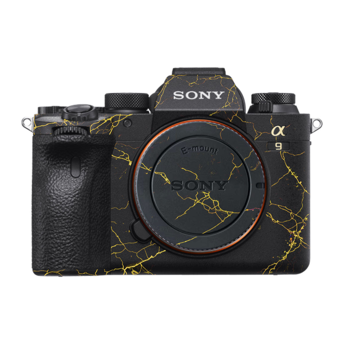 Electric Gold Veins Sony A9 Camera Skins
