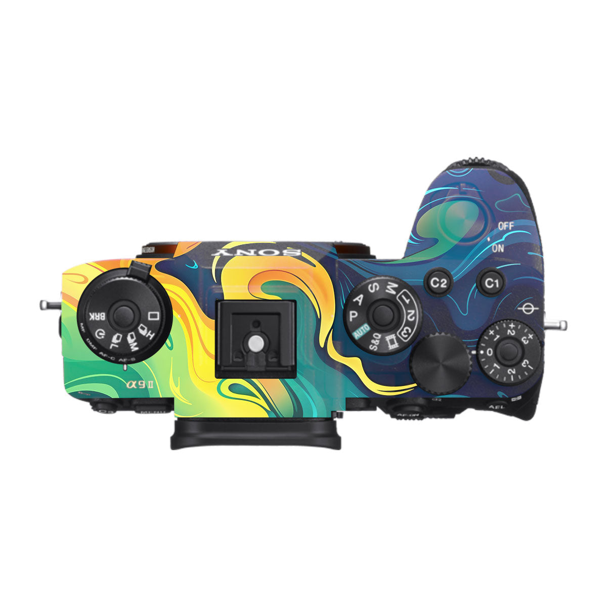 Rainbow Liquid Fusion Sony A9 Camera Skins