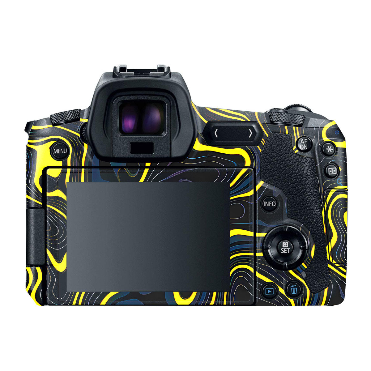 Neon Lava Contours Canon EOS R Camera Skins