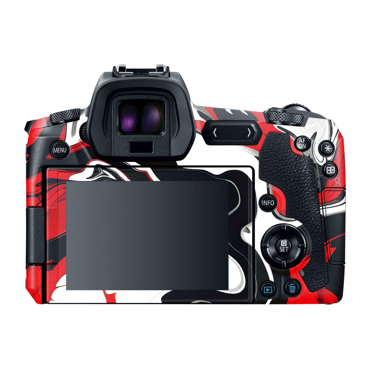 Scarlet and White Motion Canon EOS R Camera Skins