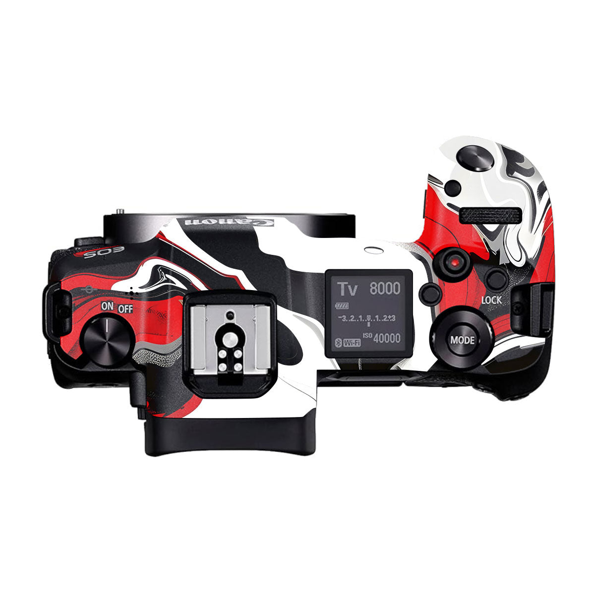 Scarlet and White Motion Canon EOS R Camera Skins