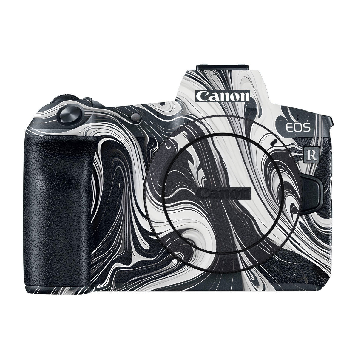 Black and White Marble Canon EOS R Camera Skins