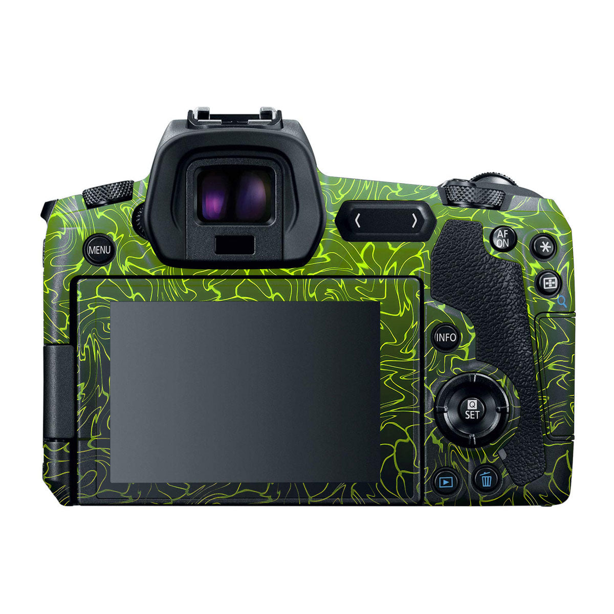 Lime Yellow to Black Gradient Canon EOS R Camera Skins