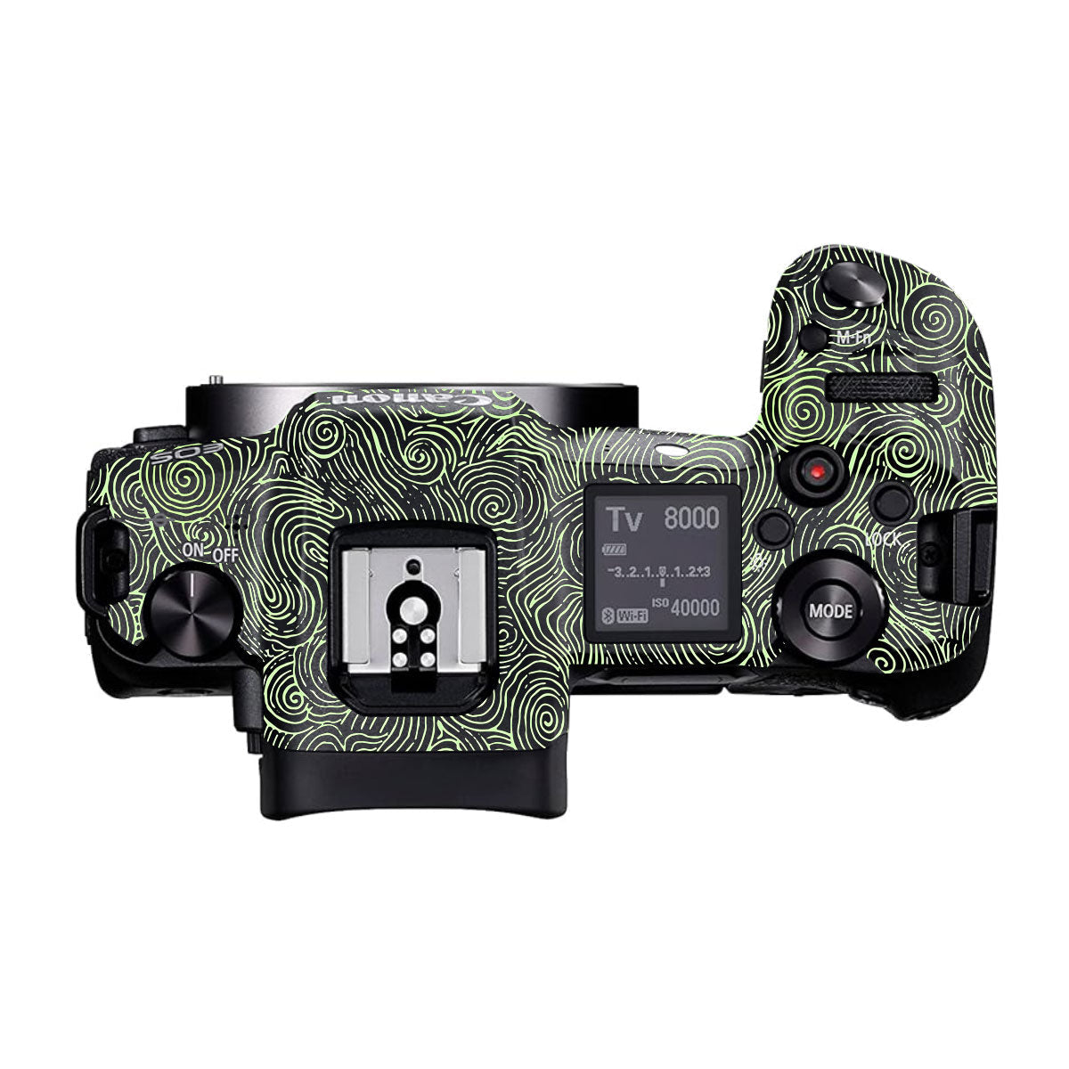Green Spirals Canon EOS R Camera Skins