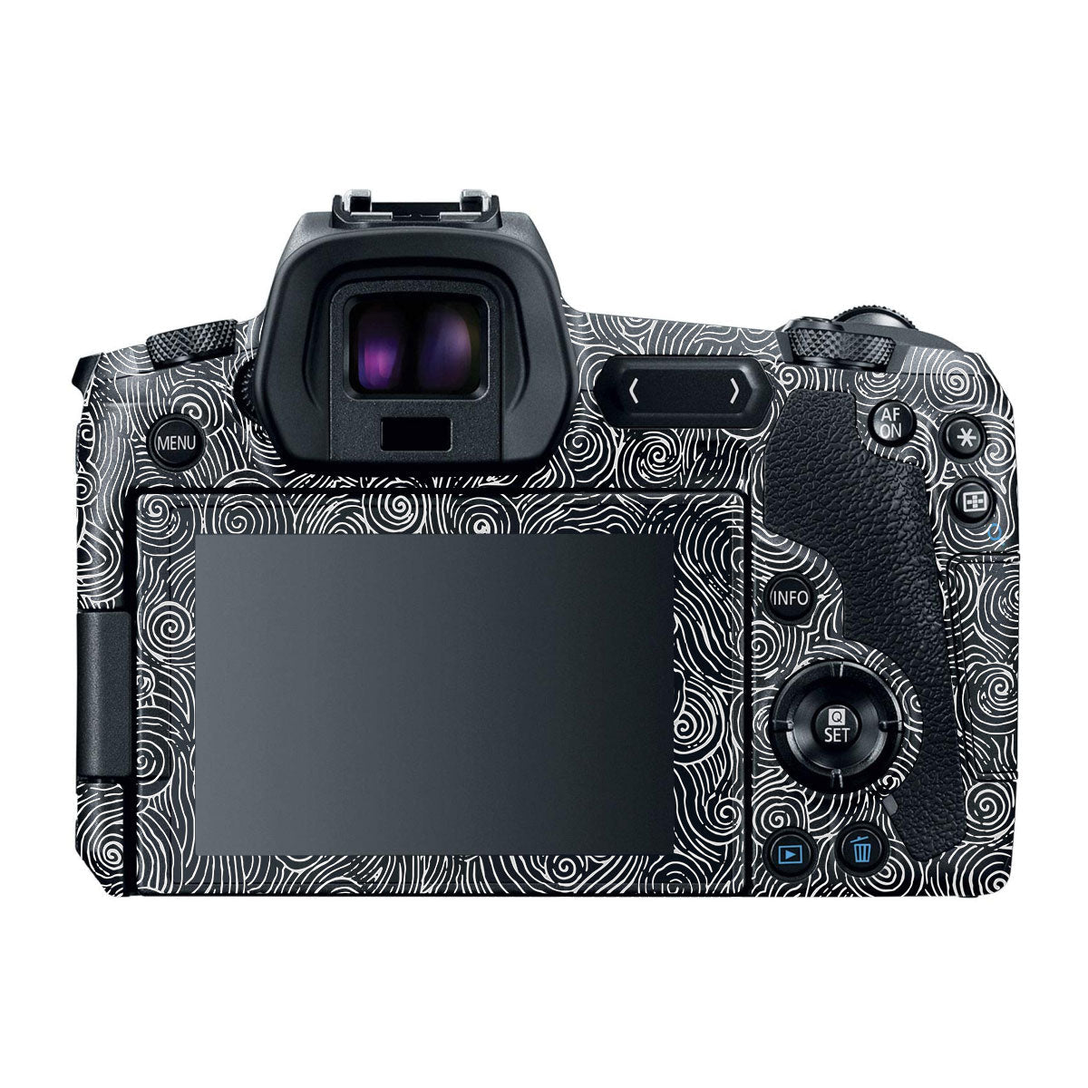 White Spirals Canon EOS R Camera Skins