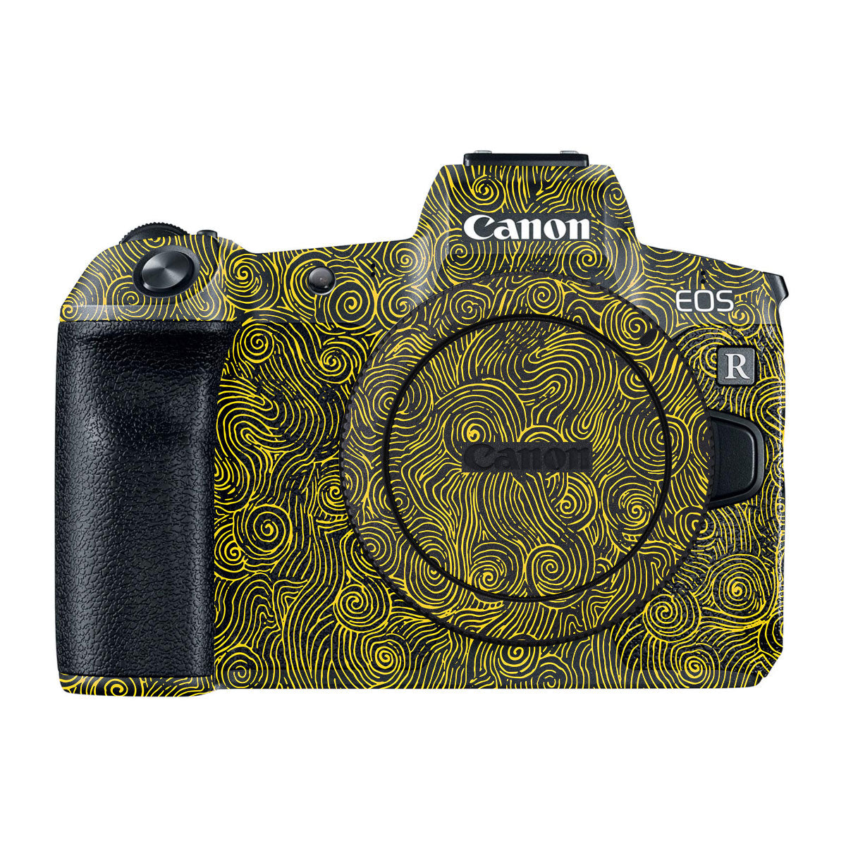 Yellow Spirals Canon EOS R Camera Skins