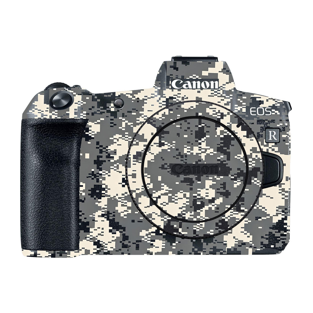 Grey Black Pixel Canon EOS R Camera Skins