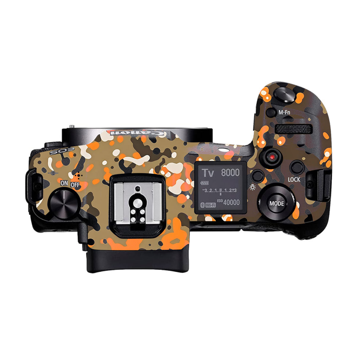 Orange Brown Spot Canon EOS R Camera Skins