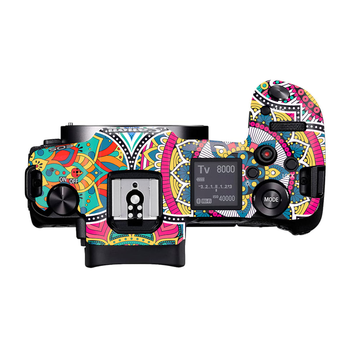 Boho Mandala Tile Pattern Canon EOS R Camera Skins