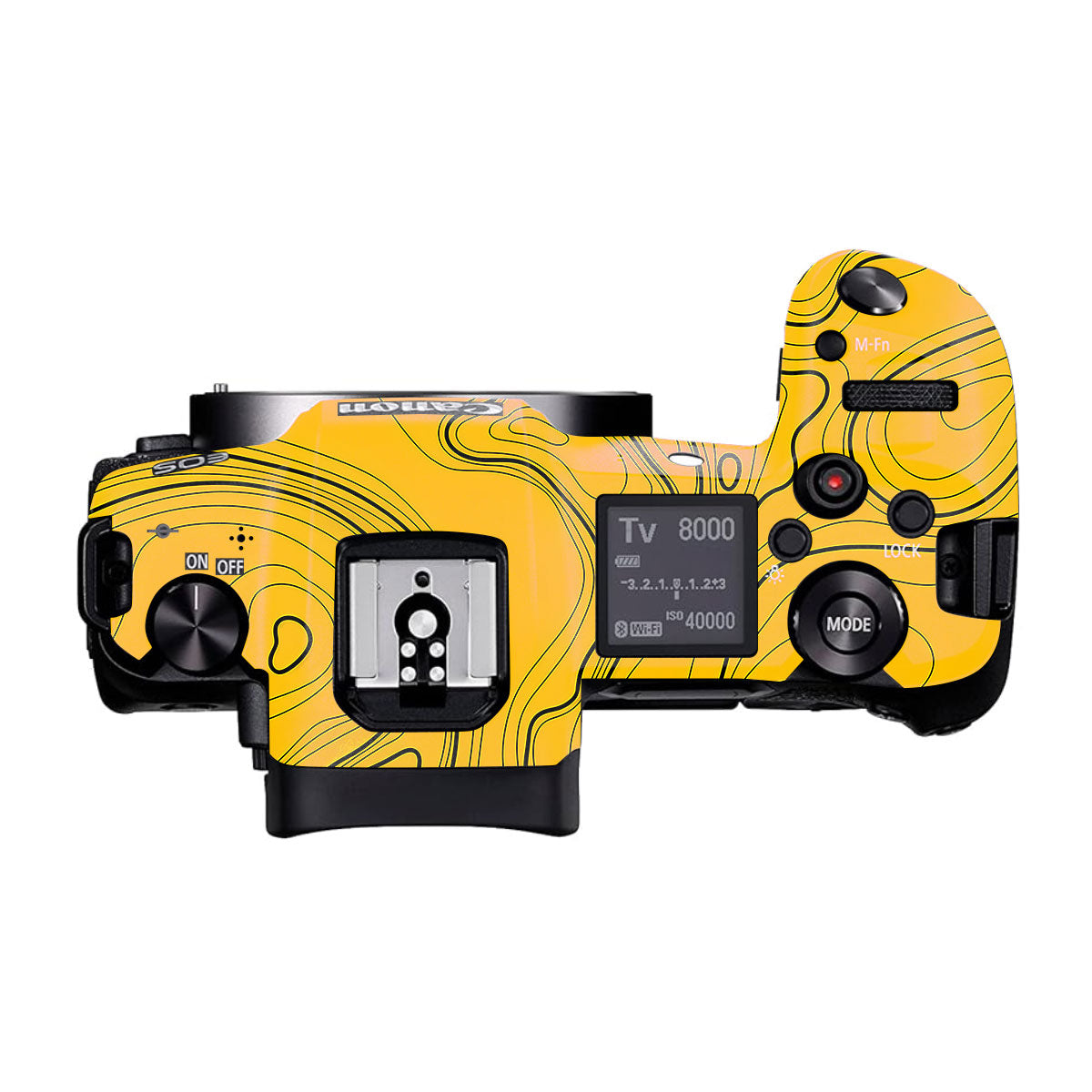 Topographic Map Pattern Canon EOS R Camera Skins