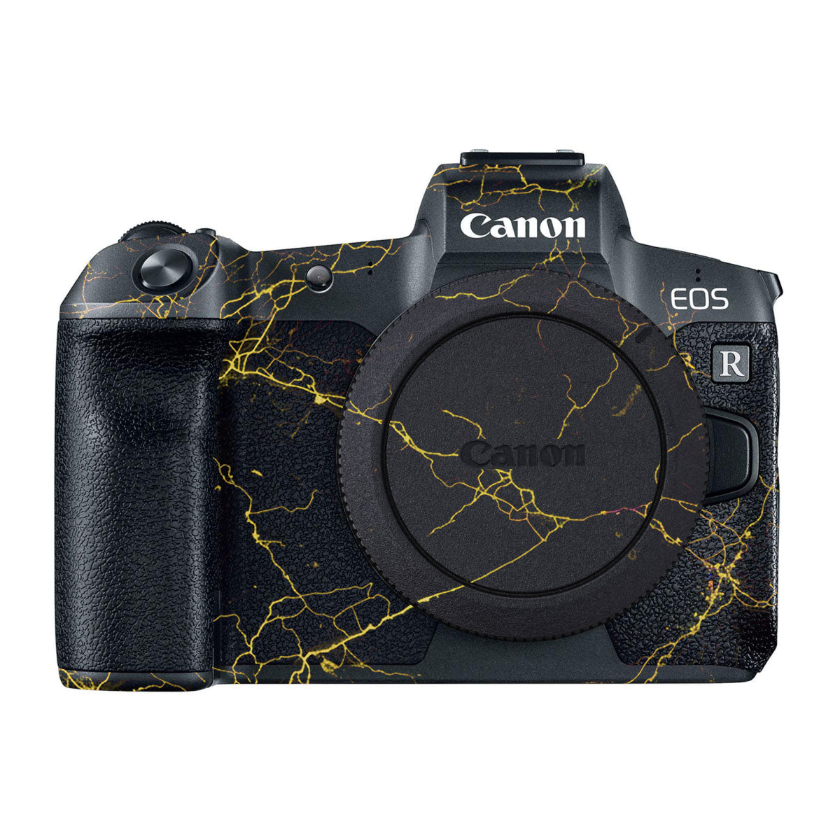 Electric Gold Veins Canon EOS R Camera Skins