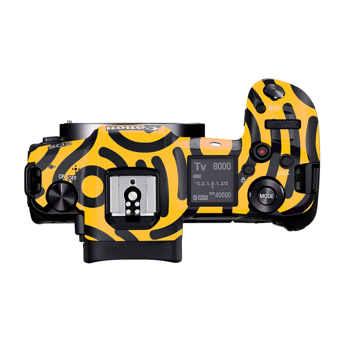 Minimal Yellow Wave Canon EOS R Camera Skins