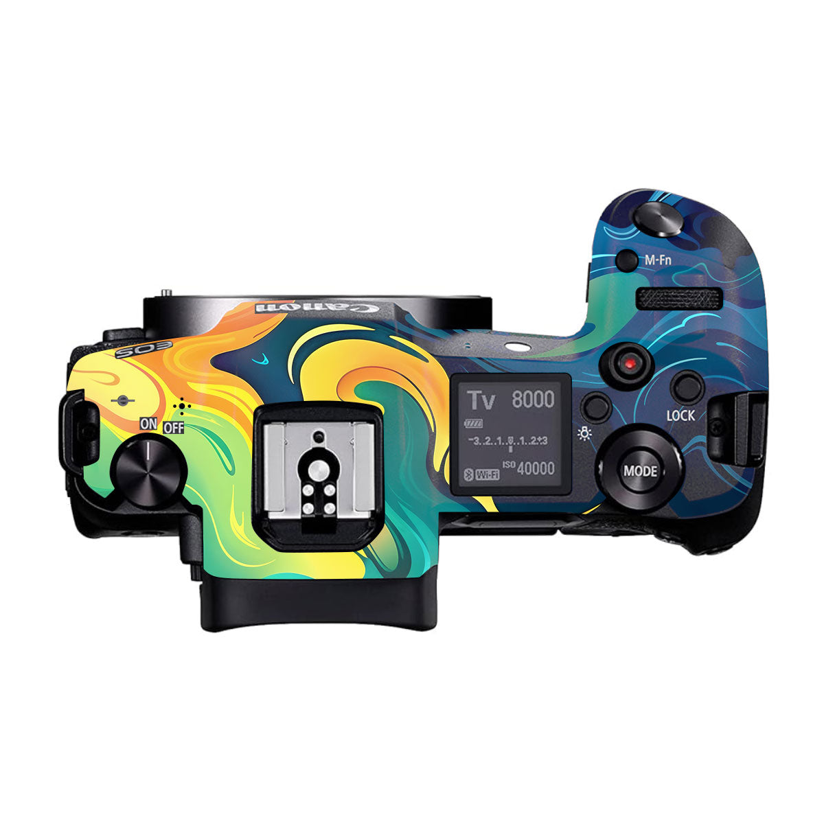 Rainbow Liquid Fusion Canon EOS R Camera Skins