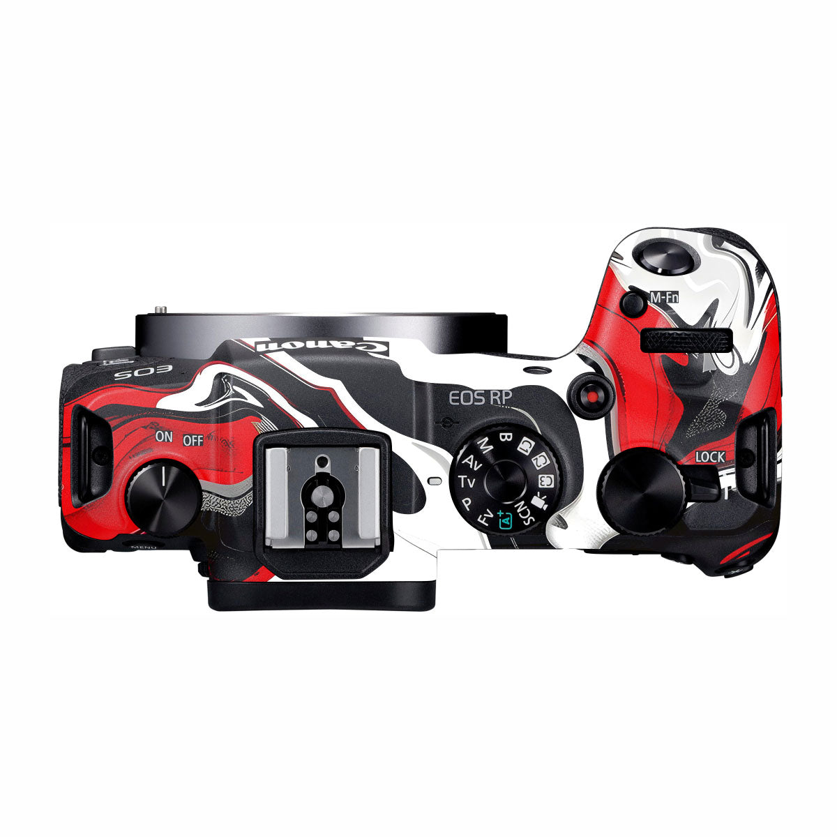 Scarlet and White Motion Canon EOS RP Camera Skins