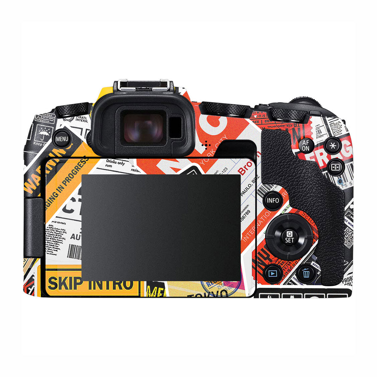 Tech Aesthetic Sticker Collage Canon EOS RP Camera Skins
