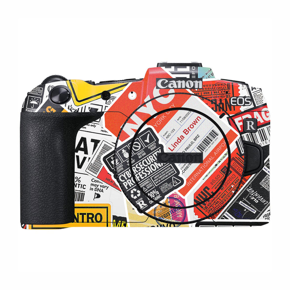 Tech Aesthetic Sticker Collage Canon EOS RP Camera Skins