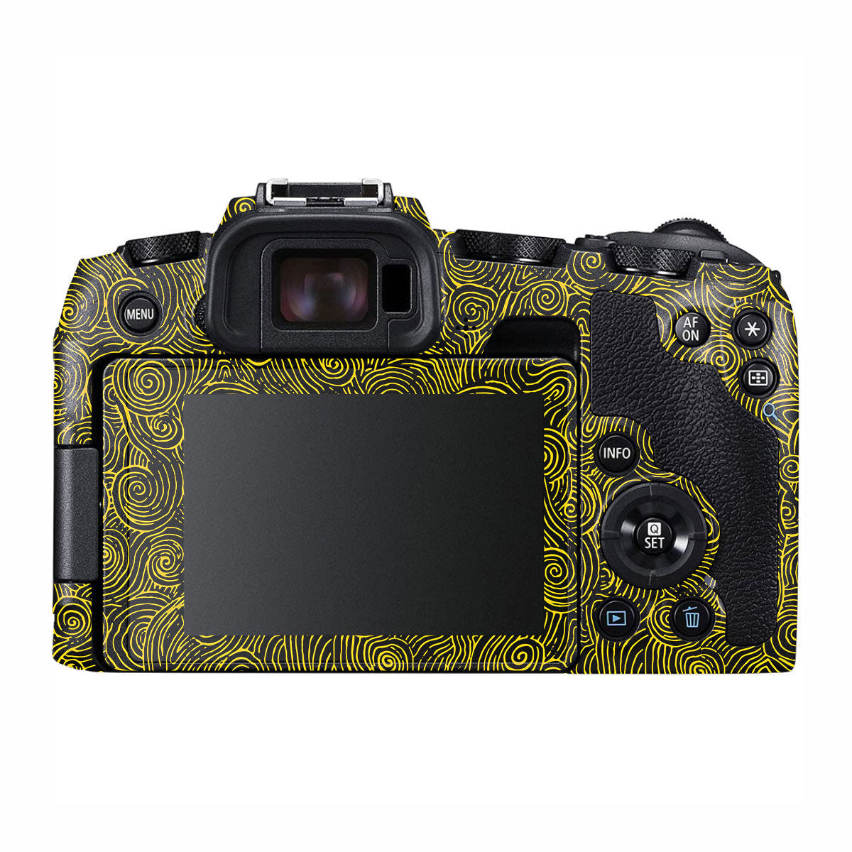 Yellow Spirals Canon EOS RP Camera Skins