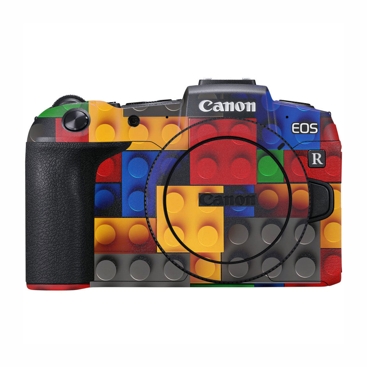 Colorful LEGO Brick Wall Pattern Canon EOS RP Camera Skins