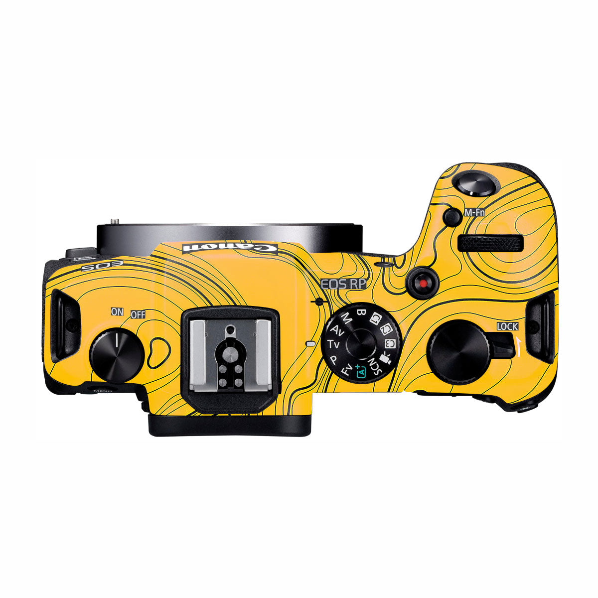 Topographic Map Pattern Canon EOS RP Camera Skins