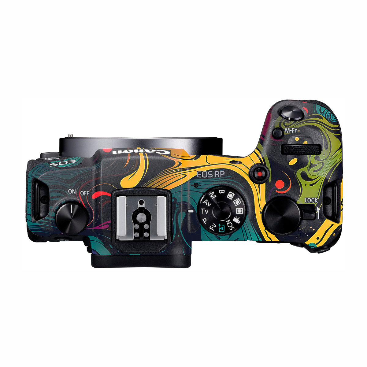 Psychedelic Color Swirl Canon EOS RP Camera Skins