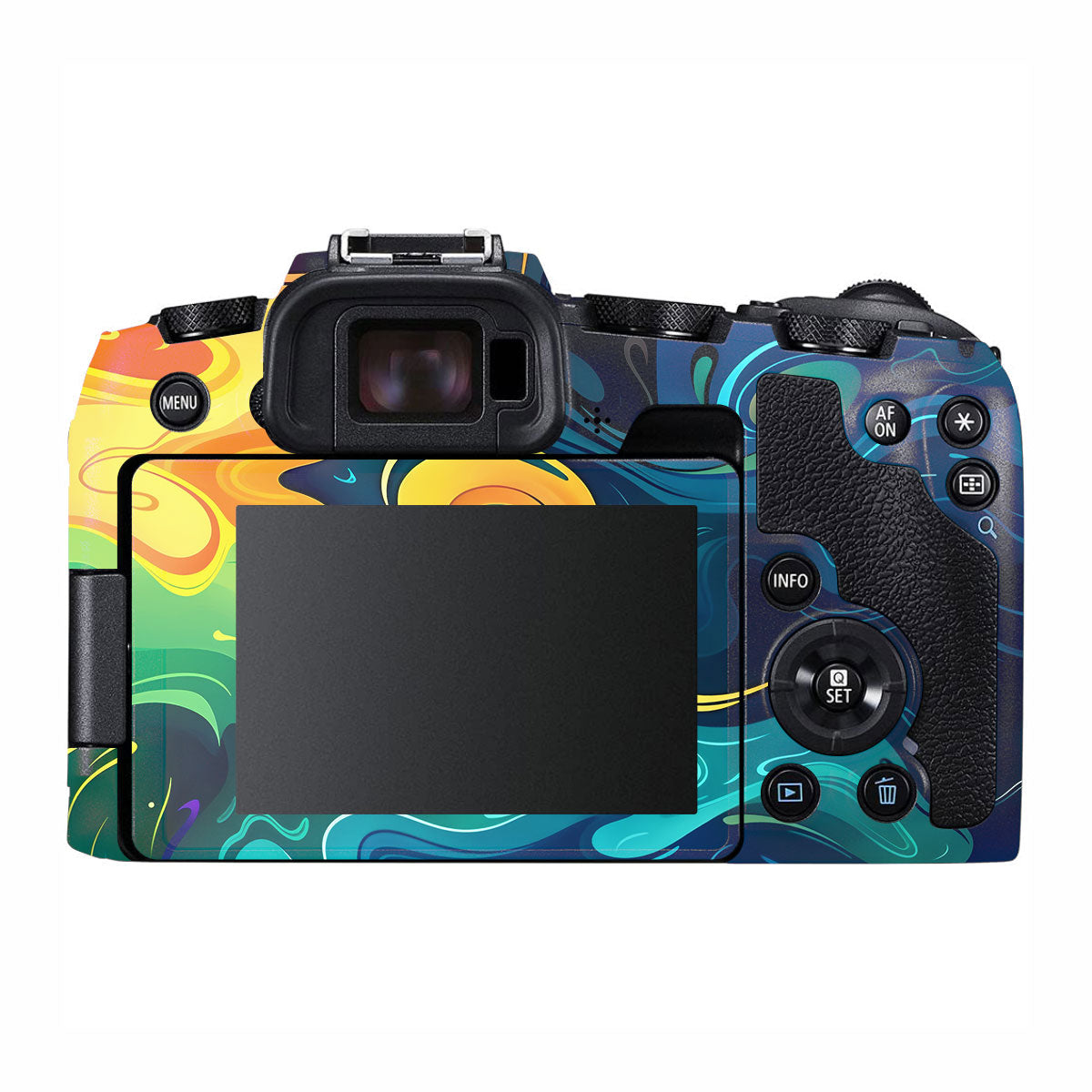 Rainbow Liquid Fusion Canon EOS RP Camera Skins