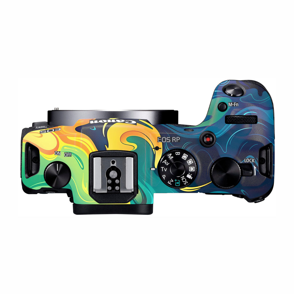 Rainbow Liquid Fusion Canon EOS RP Camera Skins